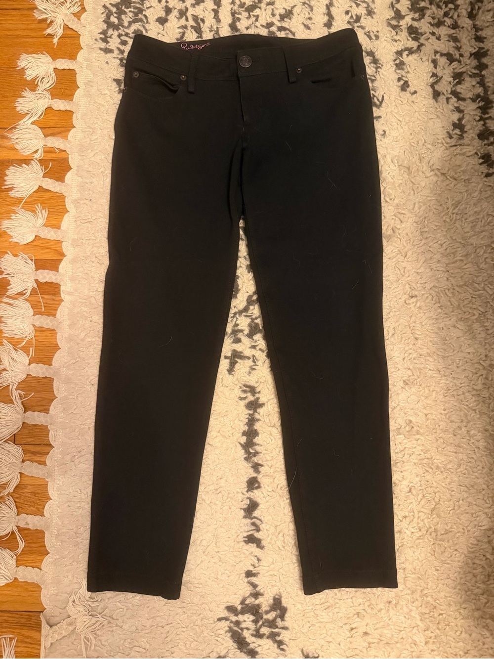 Lilly Pulitzer Black Stretch travel Jean